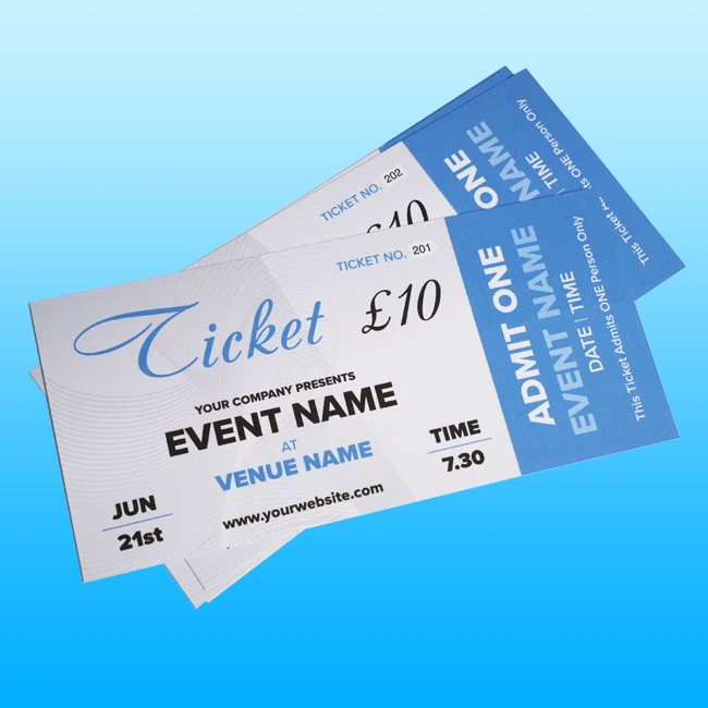 Tickets Printing Slough